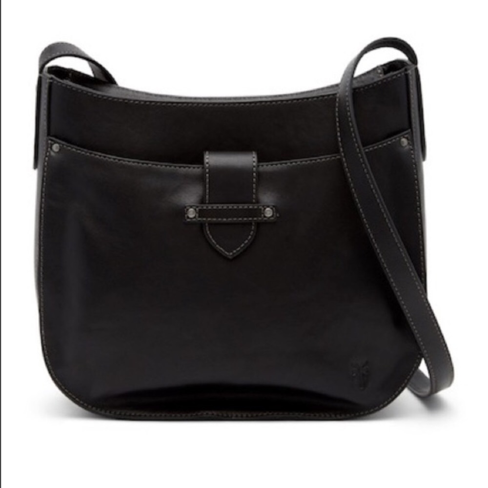 Frye Black Leather cross body or Shoulder Bag